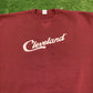 Vintage Russell Athletic Officially Licensed Script Cleveland crewneck sweatshirt XL maroon