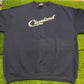 Vintage Officially Licensed Script Cleveland Crewneck sweatshirt Oversized XL Navy Blue