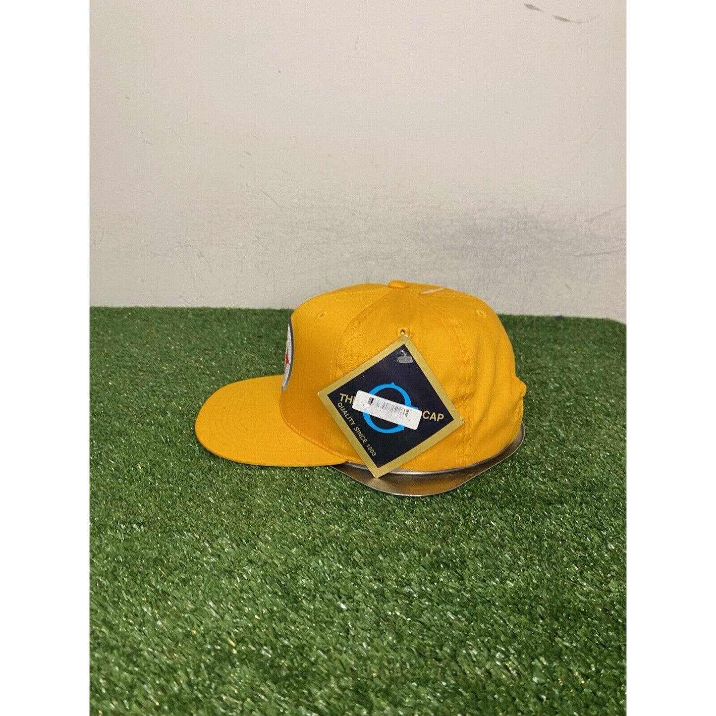 Vintage Pittsburgh Steelers hat cap snap back yellow deadstock mens G Cap