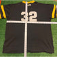 Vintage Pittsburgh Steelers sweater mens extra large black yellow Mirage #32 18