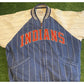 Vintage Cleveland Indians jacket mens medium blue white chief wahoo Mirage RK