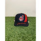 Vintage Cleveland Indians hat canp snap back chief wahoo swirl blue red 90s mens