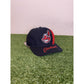 Vintage Cleveland Indians hat canp snap back chief wahoo swirl blue red 90s mens