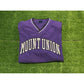 Vintage Mount Union Raiders jacket mens medium purple black pullover D