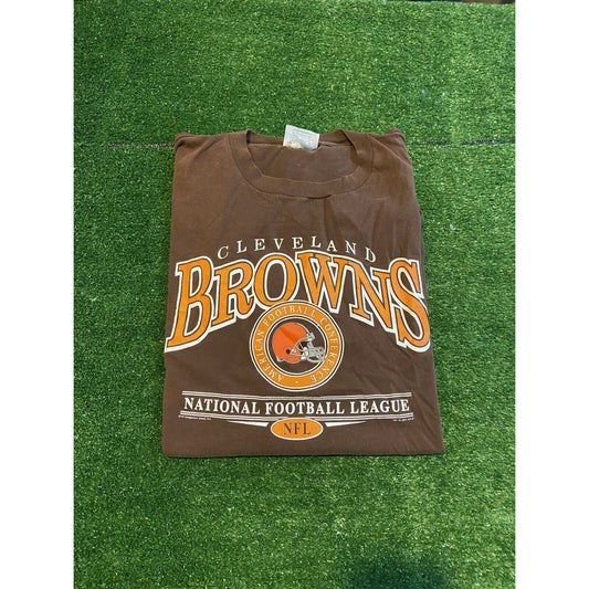 Vintage Cleveland Browns shirt mens 2XL brown orange Y2K football NFL RK