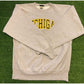 Vintage Michigan Wolverines sweatshirt mens large gray yellow crew neck Y2K V