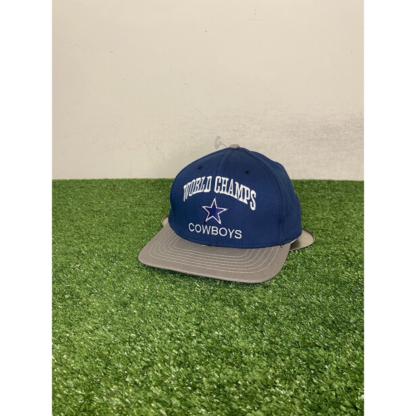 Vintage Dallas Cowboys hat cap snap back blue silver super bowl football mens