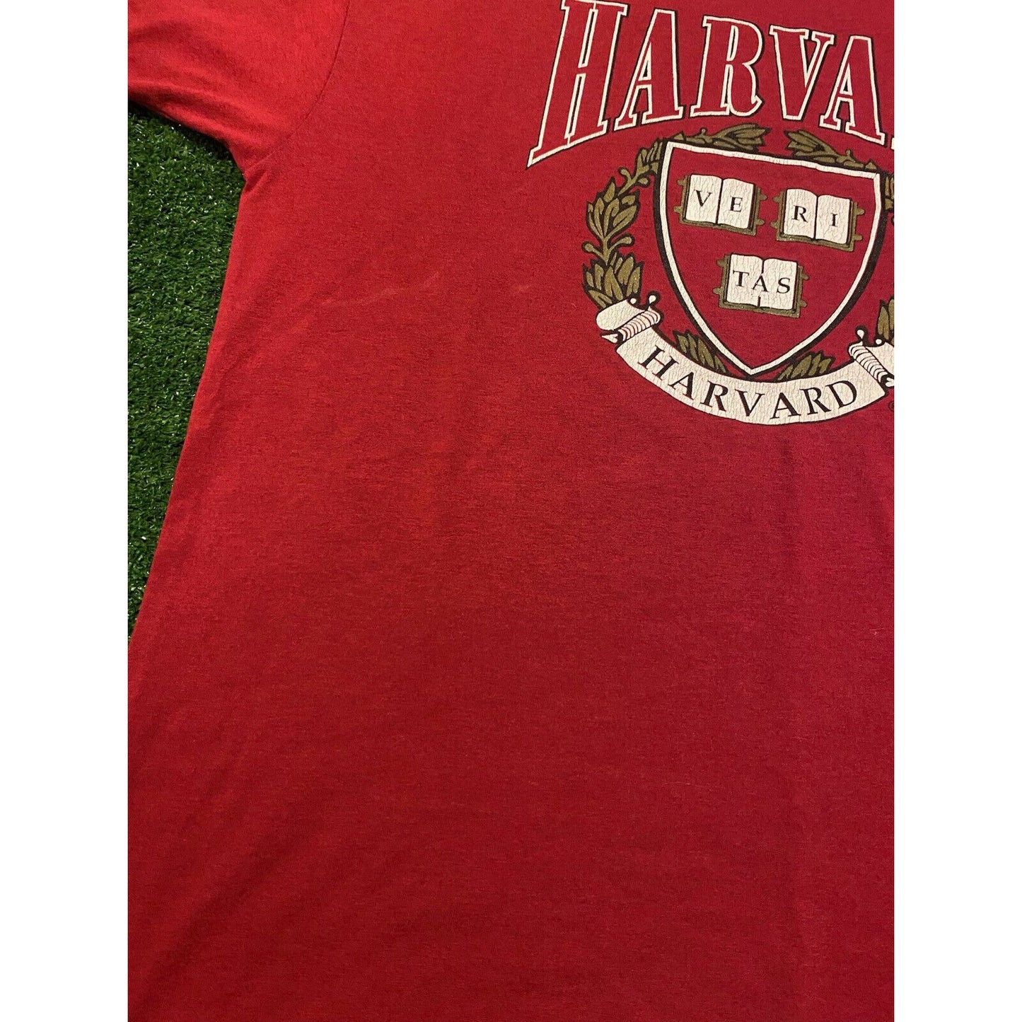 Vintage Harvard University Crimson arch College Seal t-shirt XL fruit of loom