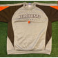 Mens Retro Y2K Reebok Cleveland Browns crewneck sweatshirt large gray brown