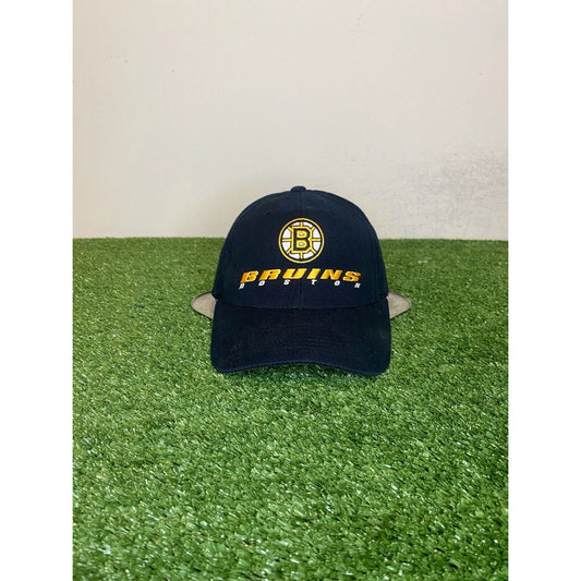 Vintage Boston Bruins hat cap snap back black wool Twins Enterprise mens 90s