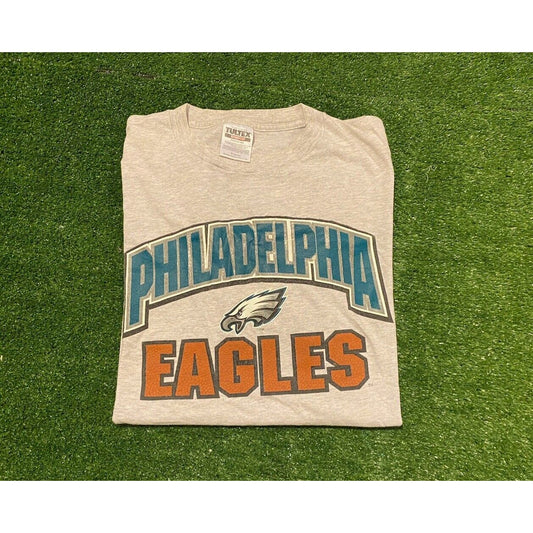 Vintage Tultex Philadelphia Eagles spell out Mike Utley THumbs up t-shirt XL