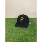 Vintage Pittsburgh Pirates hat cap snap back Logo Athletic black 90s wool mens