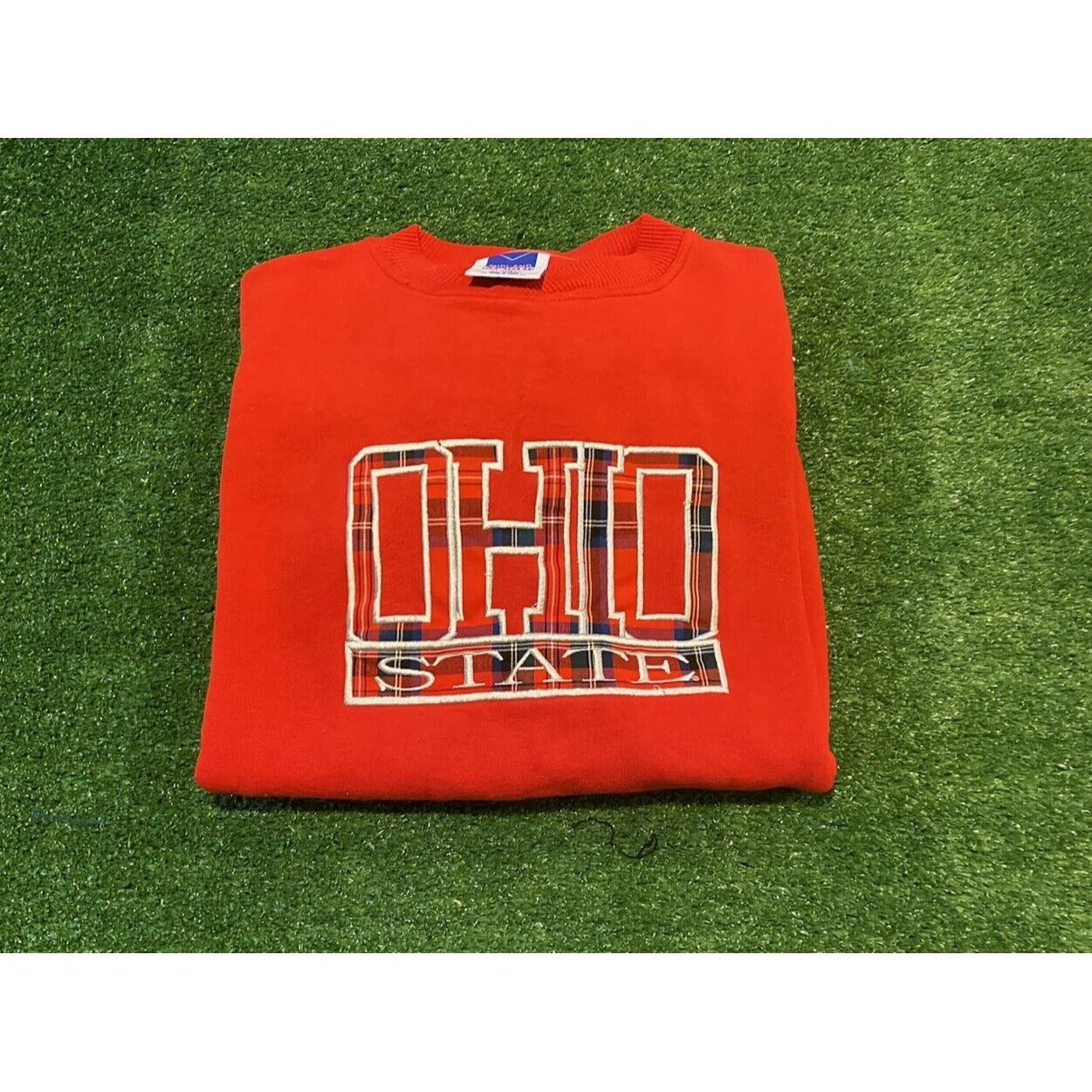 Vintage Ohio State Buckeyes sweatshirt large crewneck OSU adult red football 90s