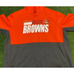 Nike Cleveland Browns hoodie mens extra large sweatshirt orange gray adult