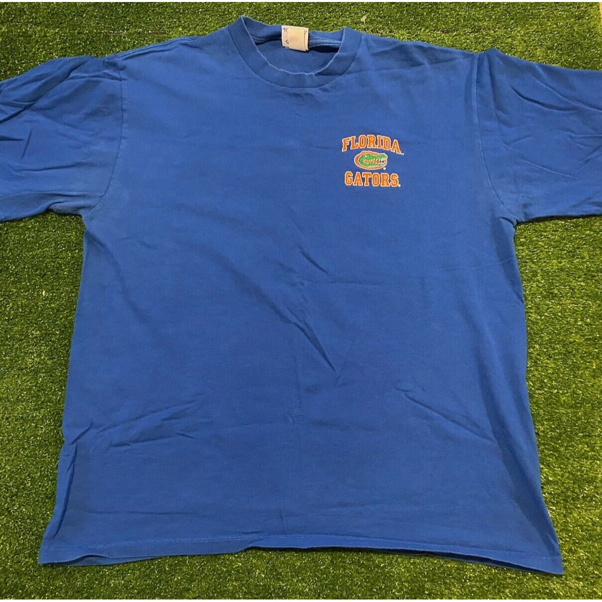 Vintage The Cotton Exchange Florida Gators logo double sided t-shirt XL blue