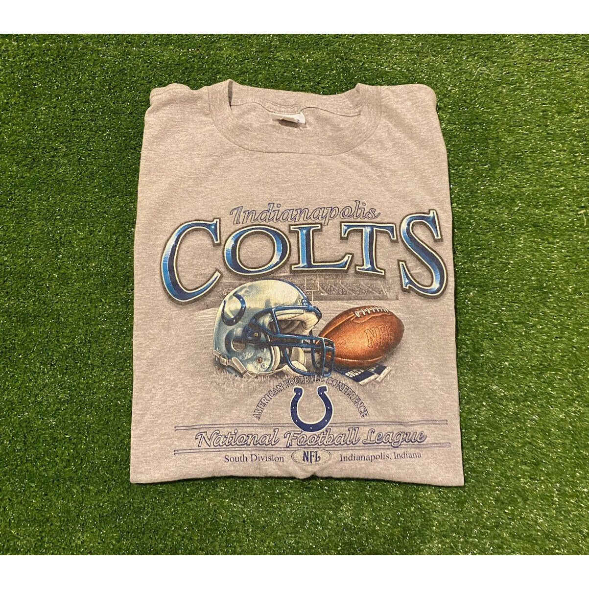 Vintage Y2K CSA Indianapolis Colts Football long sleeve t-shirt XL NFL Retro