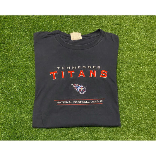 Vintage Y2K Retro Lee Sport Tennessee Titans split bar embroidered t-shirt 2XL