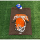 Vintage Cleveland Browns shirt extra large new brown Reebok mens orange Y2K