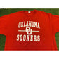 Retro Y2K Oklahoma OU Sooners split bar arch t-shirt XL NWOT crimson