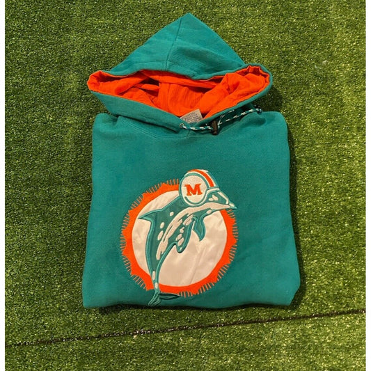 Vintage Miami Dolphins hoodie mens large sweatshirt The Game 90s adult unisex