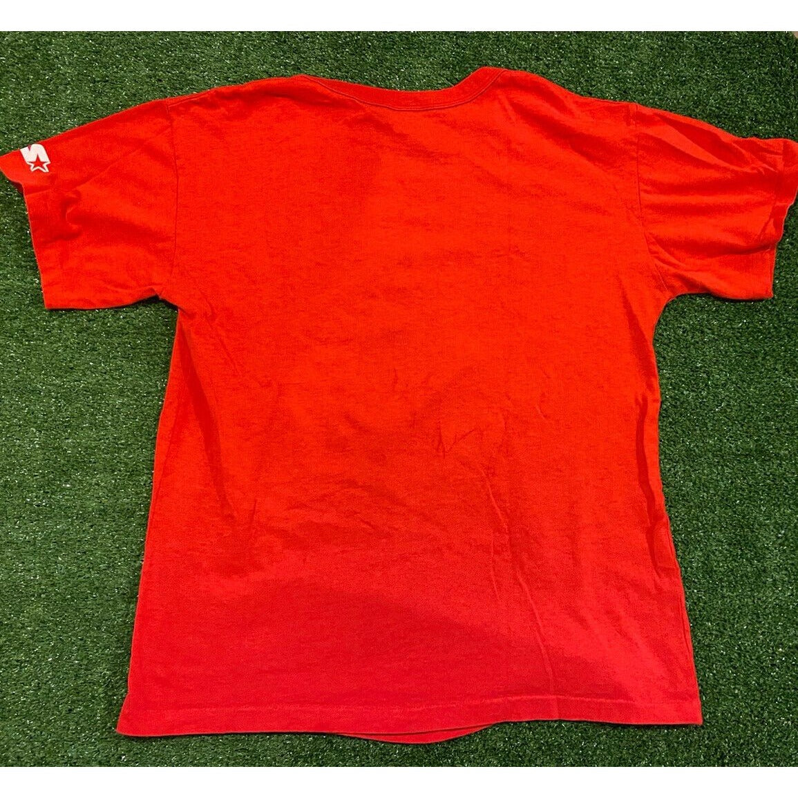 Vintage Starter 1988 Georga Bulldogs Spellout t-shirt red small football retro