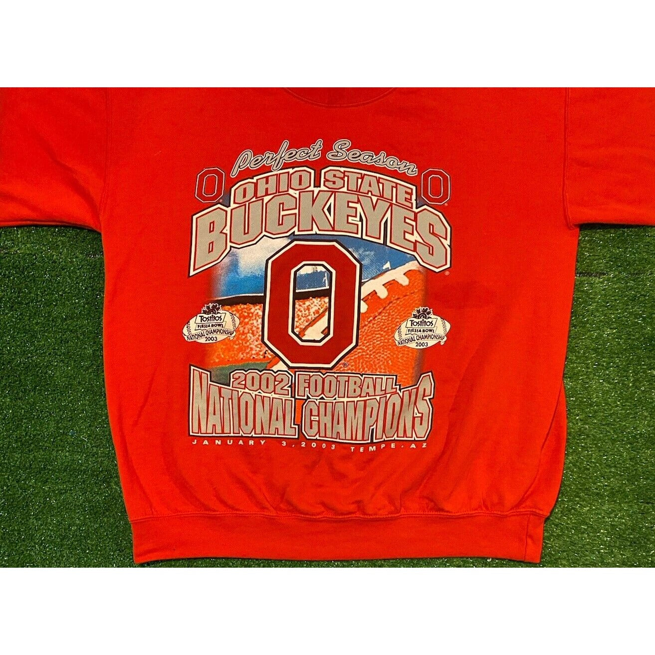 Vintage Ohio State Buckeyes sweatshirt mens large crew neck red football OSU