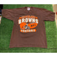 Womens Vintage Cleveland Browns shirt small ladies brown orange 90s