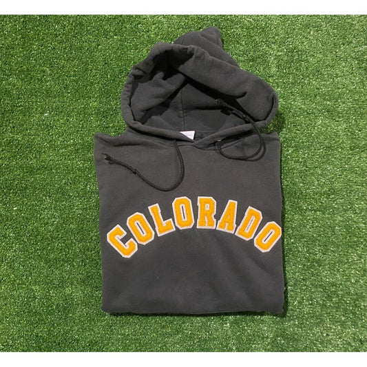 Vintage Y2k Retro Champion Colorado Buffaloes arch hoodie sweatshirt small