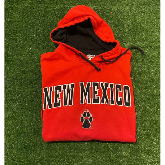 Vintage Team Edition Apparel New Mexico Lobos arch hoodie sweatshirt XL red Y2K