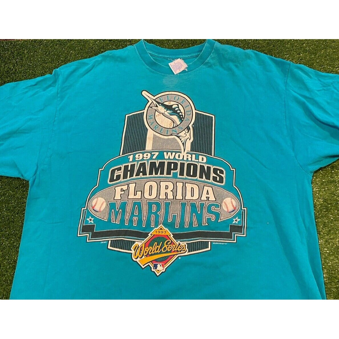 Vintage Florida marlins shirt extra large world series starter mens 90s adult