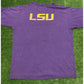 Vintage 1990s Retro Nike LSU Tigers Center Swoosh Diamond t-shirt XL purple