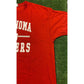 Retro Y2K Oklahoma OU Sooners split bar arch t-shirt XL NWOT crimson