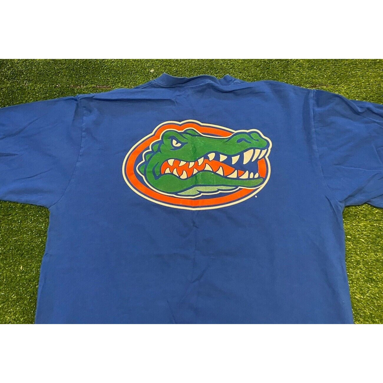 Vintage The Cotton Exchange Florida Gators logo double sided t-shirt XL blue