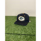 Vintage Green Bay Packers hat cap snap back black block head graffiti wool 90s