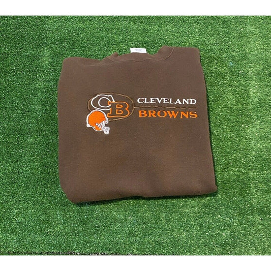 Vintage Cleveland Browns sweatshirt large adult 90s Logo Athletic crew neck