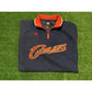 Retro Y2K Adidas Cleveland Cavaliers script 1/4 zip pull over jacket coat