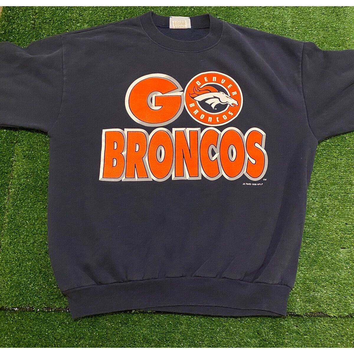 Vintage Lee Sport Denver Broncos 1998 Roster crewneck sweatshirt large