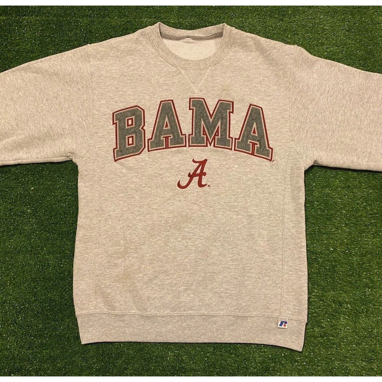 Retro Y2K Russell Athletic Alabama crimson tide arch crew neck sweatshirt Medium