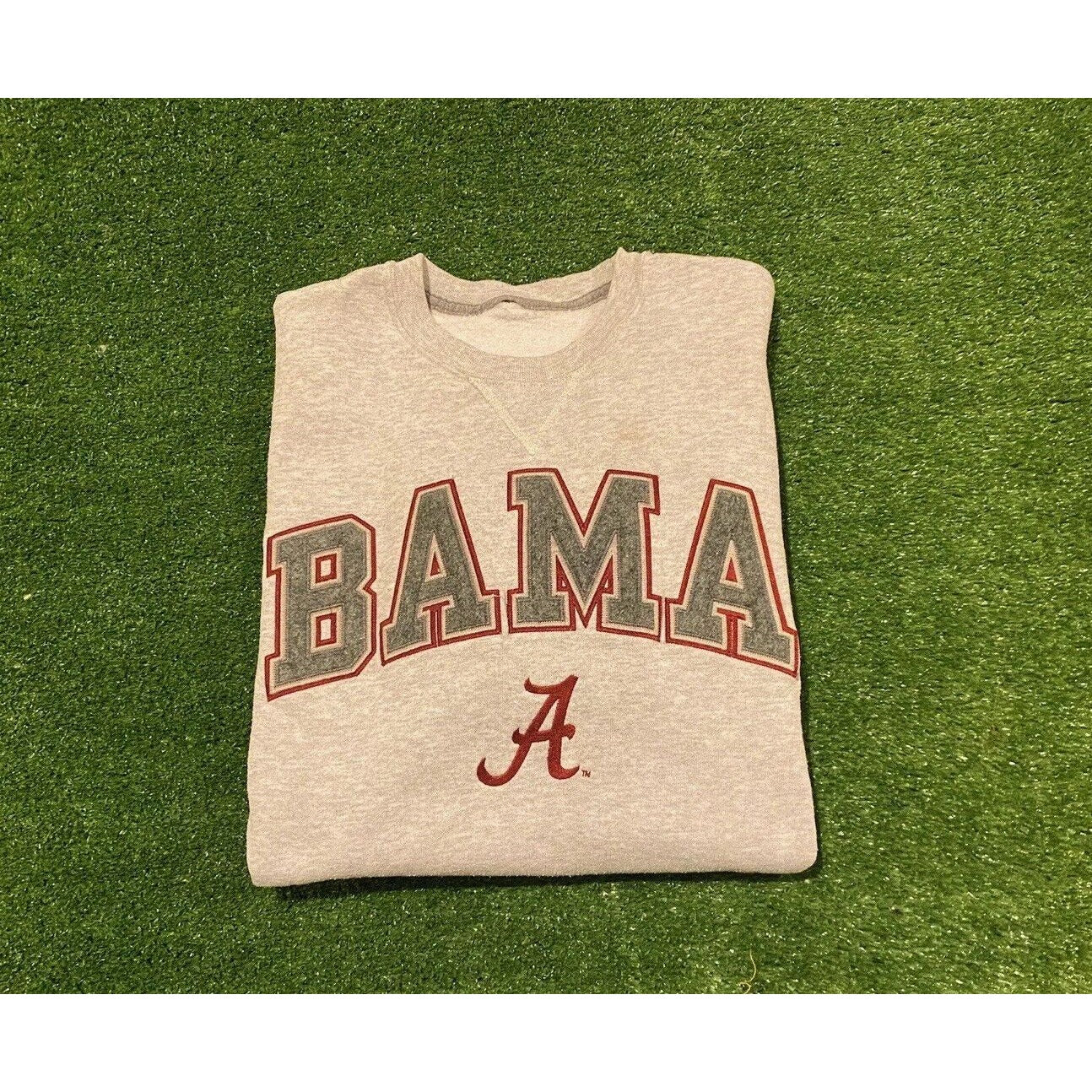 Retro Y2K Russell Athletic Alabama crimson tide arch crew neck sweatshirt Medium