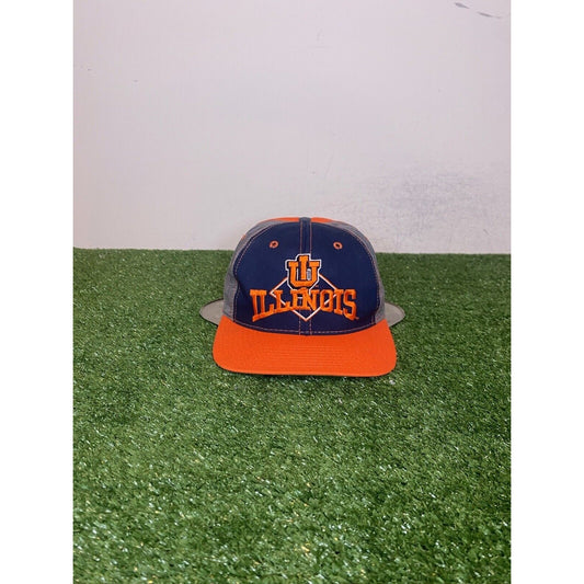 Vintage The Game Illinois Fighting Illini two note snapback hat cap 90s retro