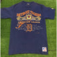 Vintage Detroit Tigers shirt mens medium Nutmeg Mills blue 90s adult unisex