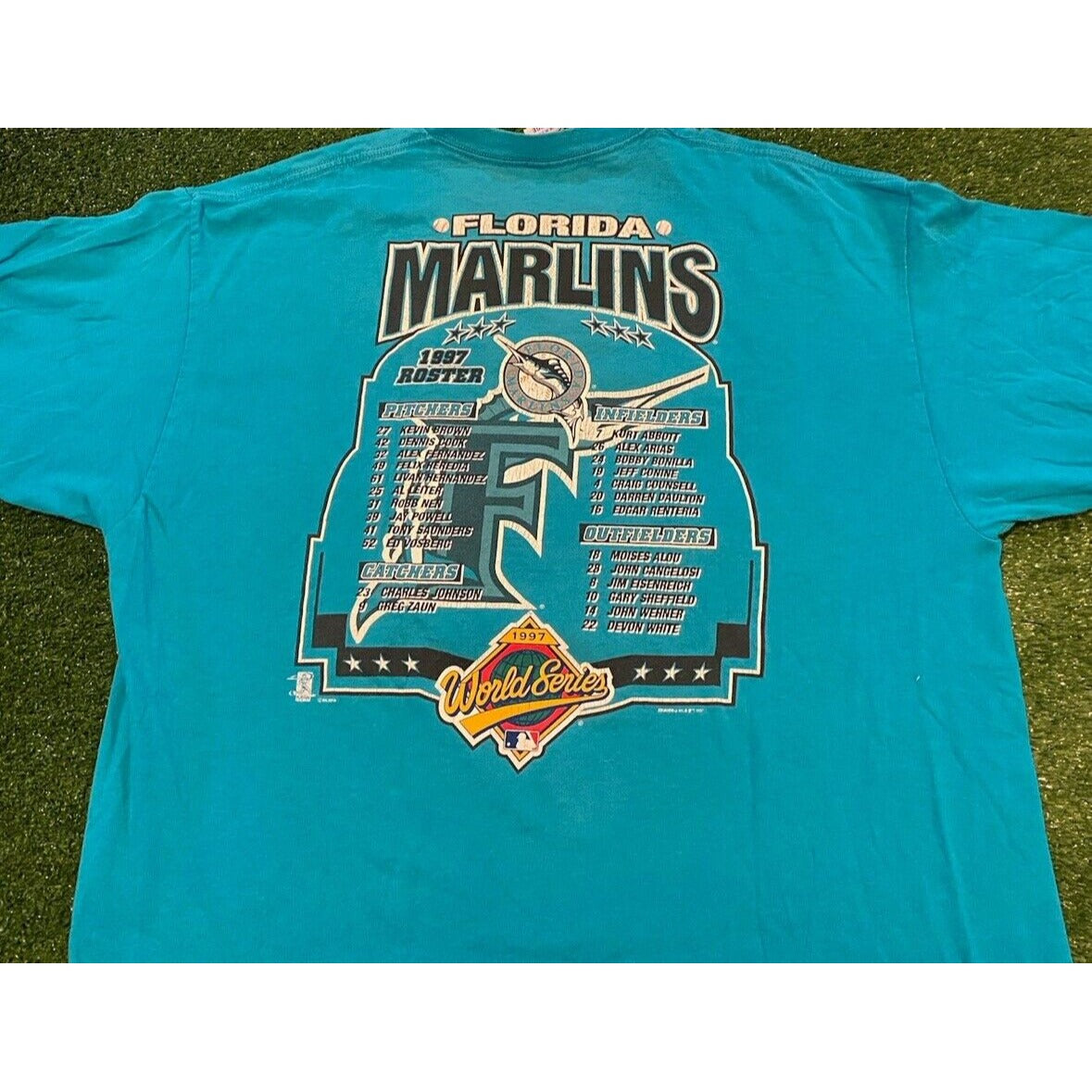 Vintage Florida marlins shirt extra large world series starter mens 90s adult