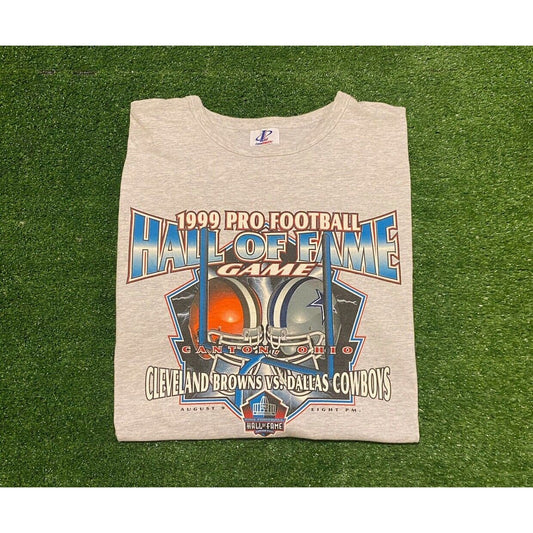 Vintage Logo Athletic Cleveland Browns 1999 Hall of Fame Game t-shirt XL Retro