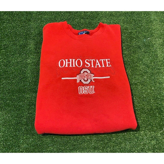 Vintage Ohio State Buckeyes sweatshirt mens extra large crew neck red OSU unisex