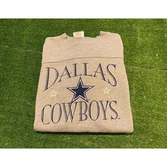 Vintage Dallas Cowboys sweatshirt mens large gray blue crew neck Lee Sport 14