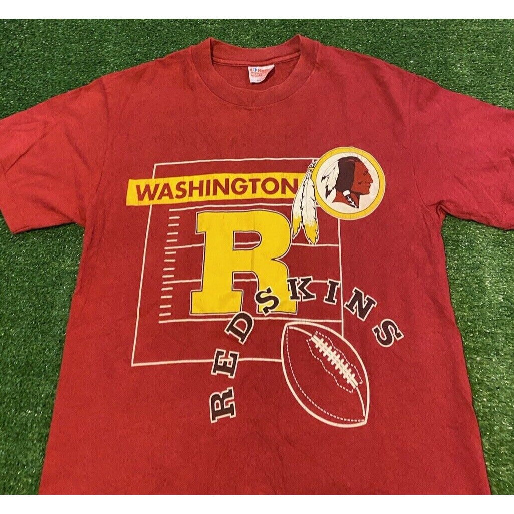 Vintage Washington Redskins shirt medium mens adult 90s red football Commanders