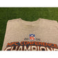 Vintage Y2K Reebok Chicago Bears 2006 NFC Conference Champions t-shirt XL gray