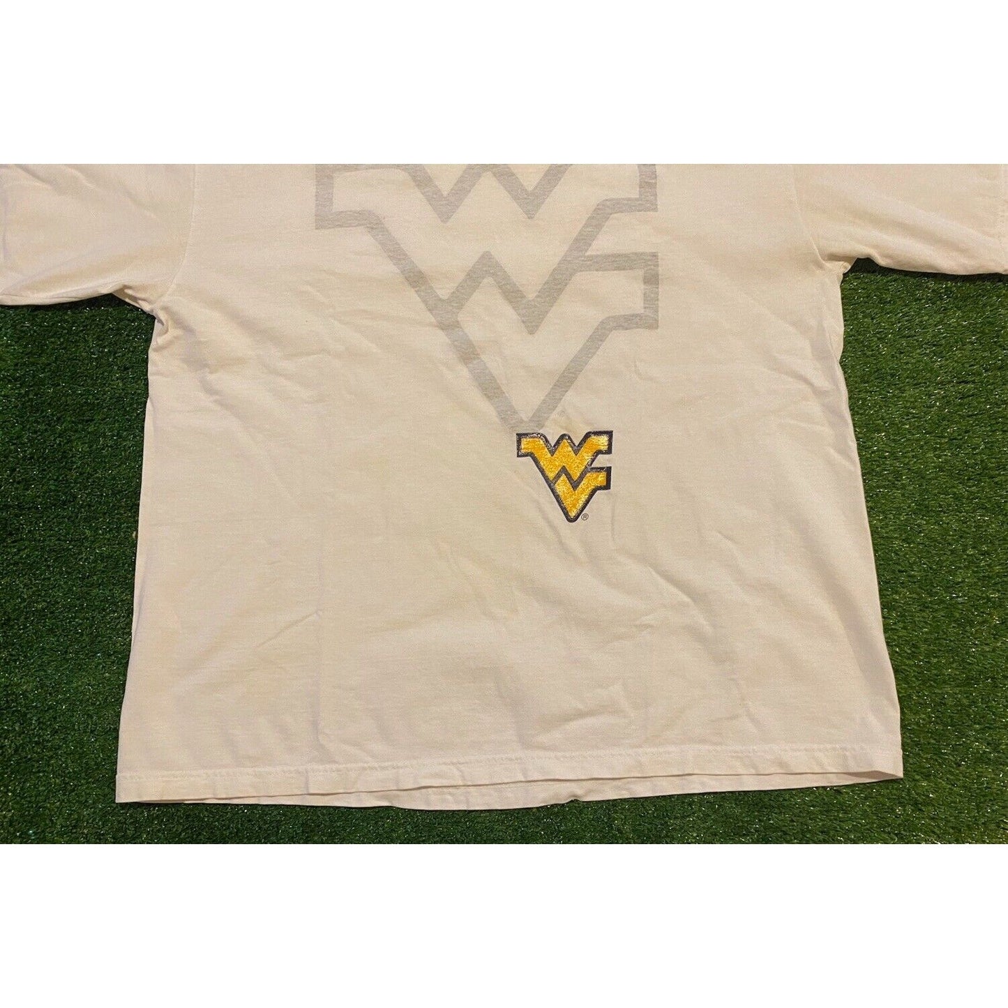 Vintage Starter West Virginia WVU Mountaineers shadow logo t-shirt XL white