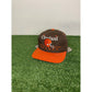 Vintage Cleveland Browns hat cap snap back orange brown East port split bar mens