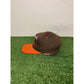 Vintage Cleveland Browns hat cap snap back orange brown East port split bar mens